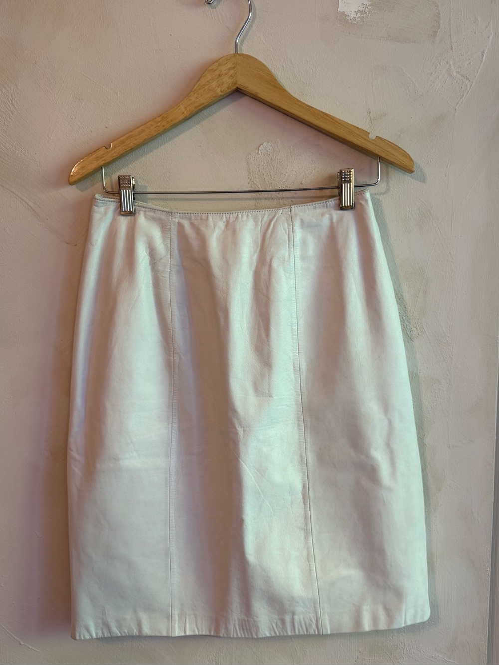 Vintage | Wilsons Leather | White Genuine Leather | Pencil Skirt